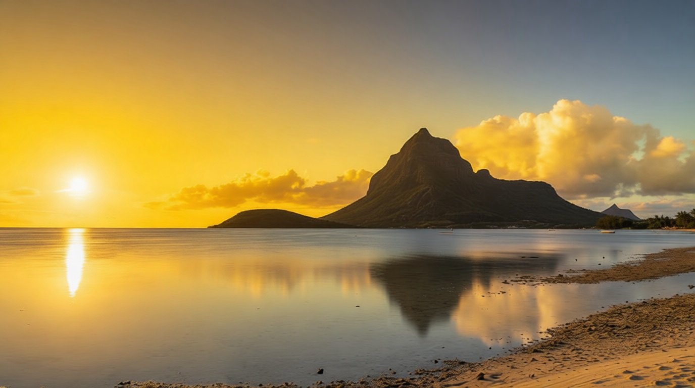 La sortie en mer depuis Rivière Noire pour un crépuscule face au Morne