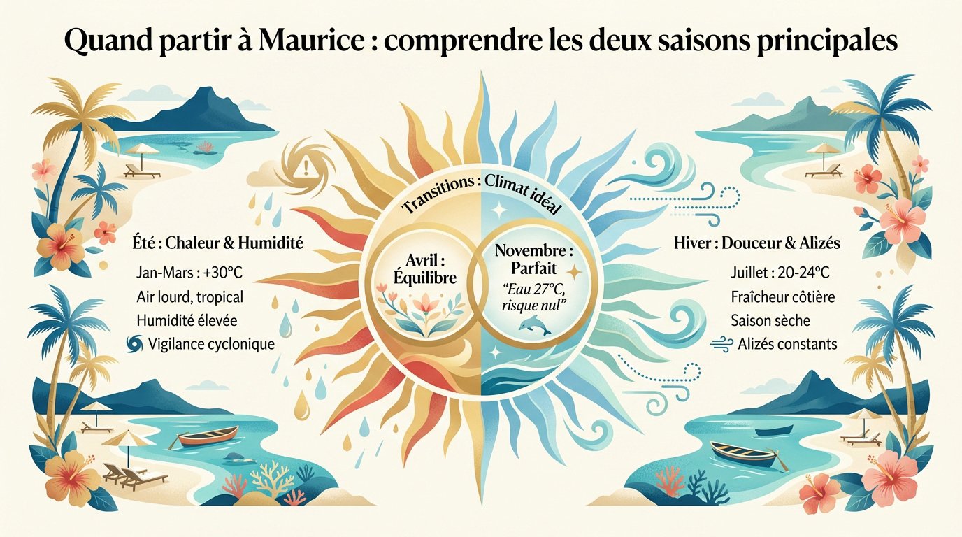 Guide des saisons à l'île Maurice pour savoir quand partir en vacances