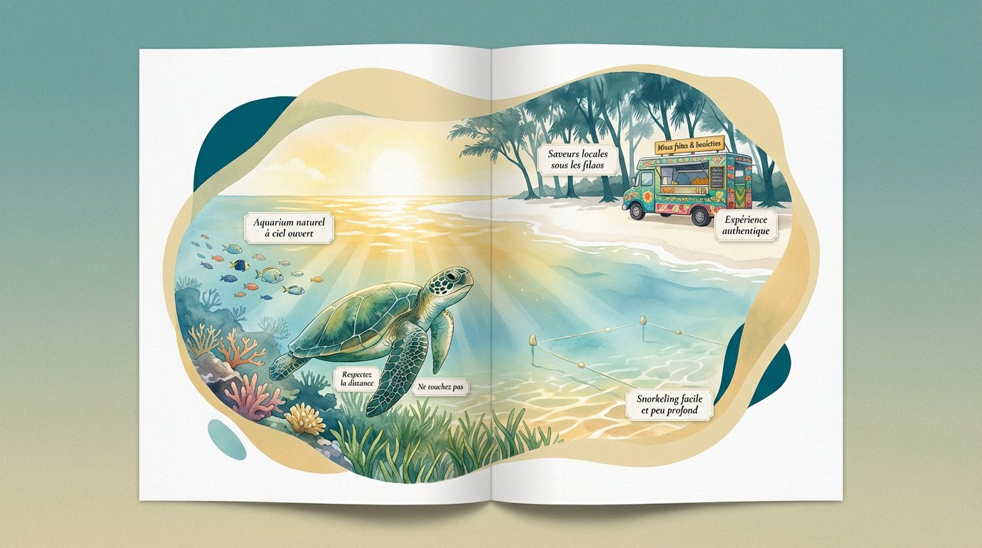 Tortue marine à Trou aux Biches