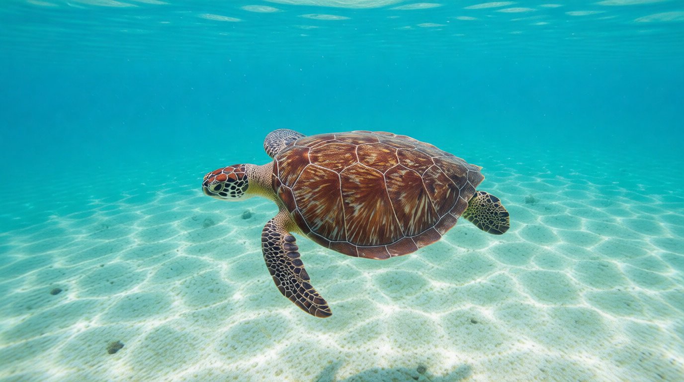 Tortue verte, imbriquée ou olivâtre : qui vas-tu croiser ?